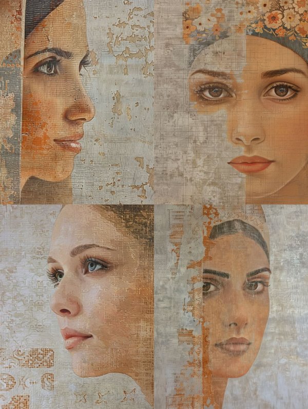 Weathered Portraits of Timeless Beauty