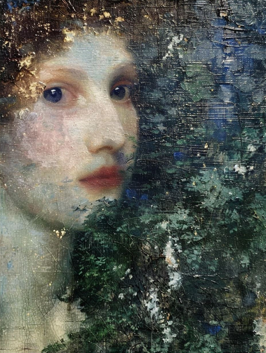 Fragmented Gaze of Textured Oil