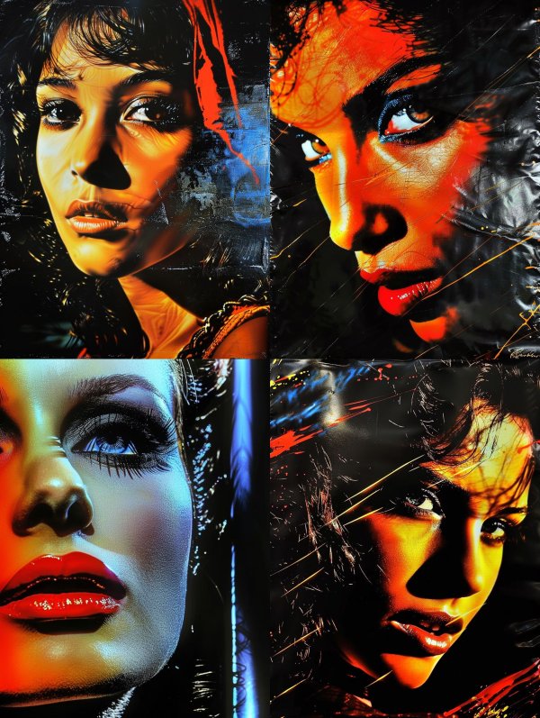 Neon Noir Portrait