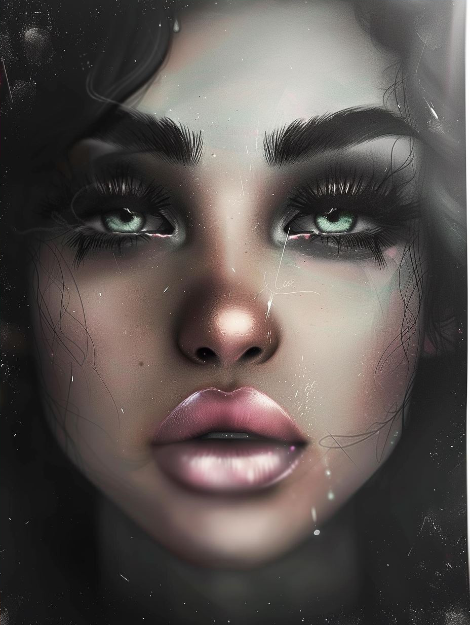 Ethereal Monochrome Portrait Study