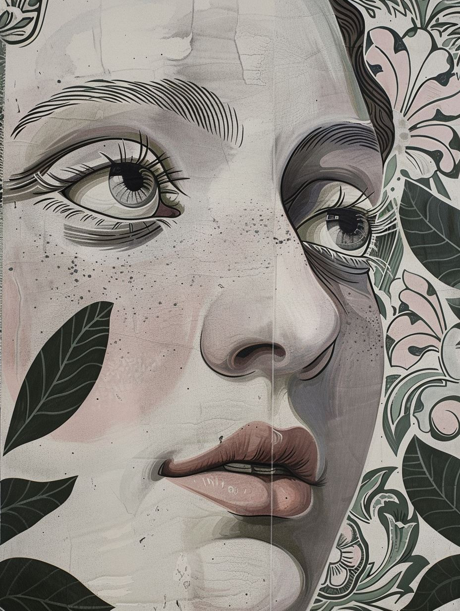 Botanical Surrealism Portrait Study
