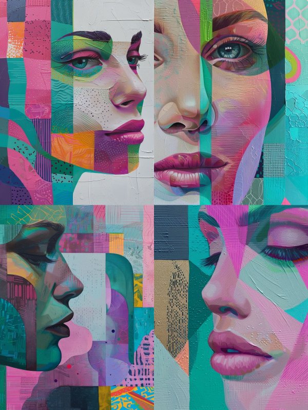Prismatic Fragment Portrait