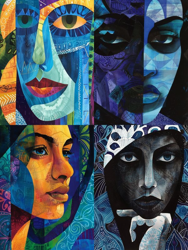 Azure Mosaic Soul