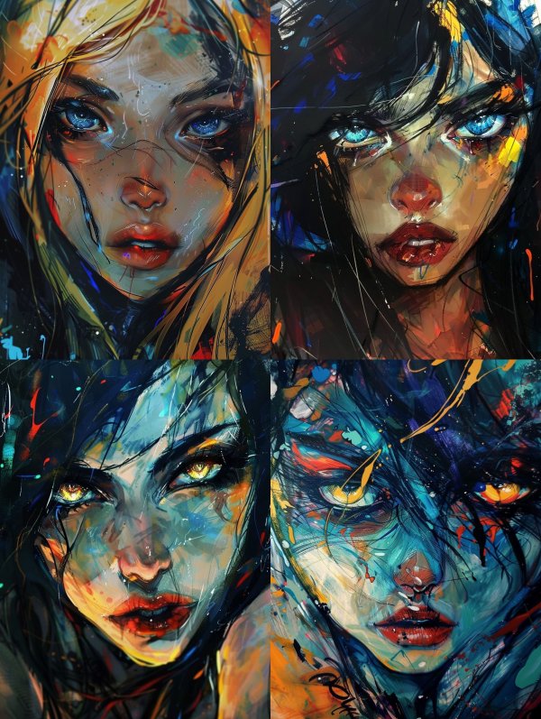 Celestial Gaze Abstract