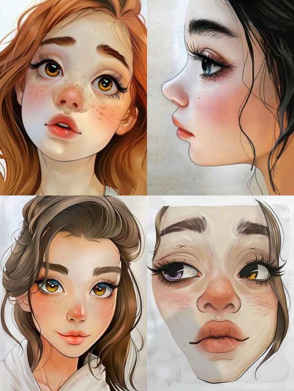 Amber Glow Anime Portrait