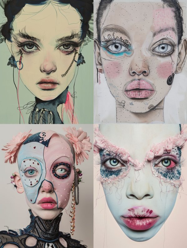Melancholic Ethereal Fashion Portrait
