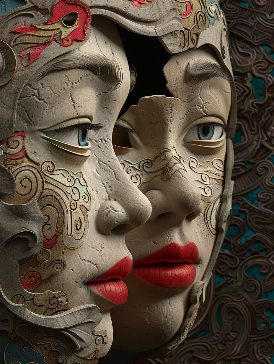 Ornate Surrealist Porcelain Dream