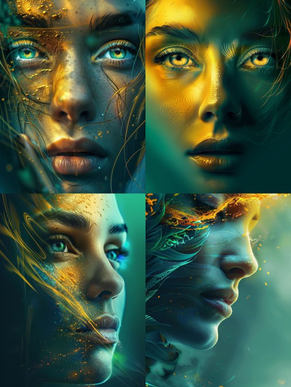 Golden Glimmer Underwater Gaze