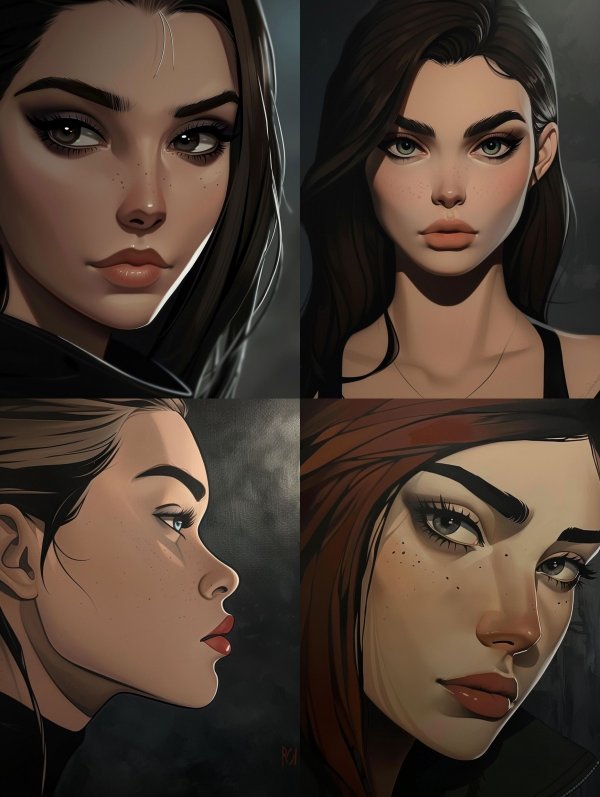 Velvet Noir Portrait
