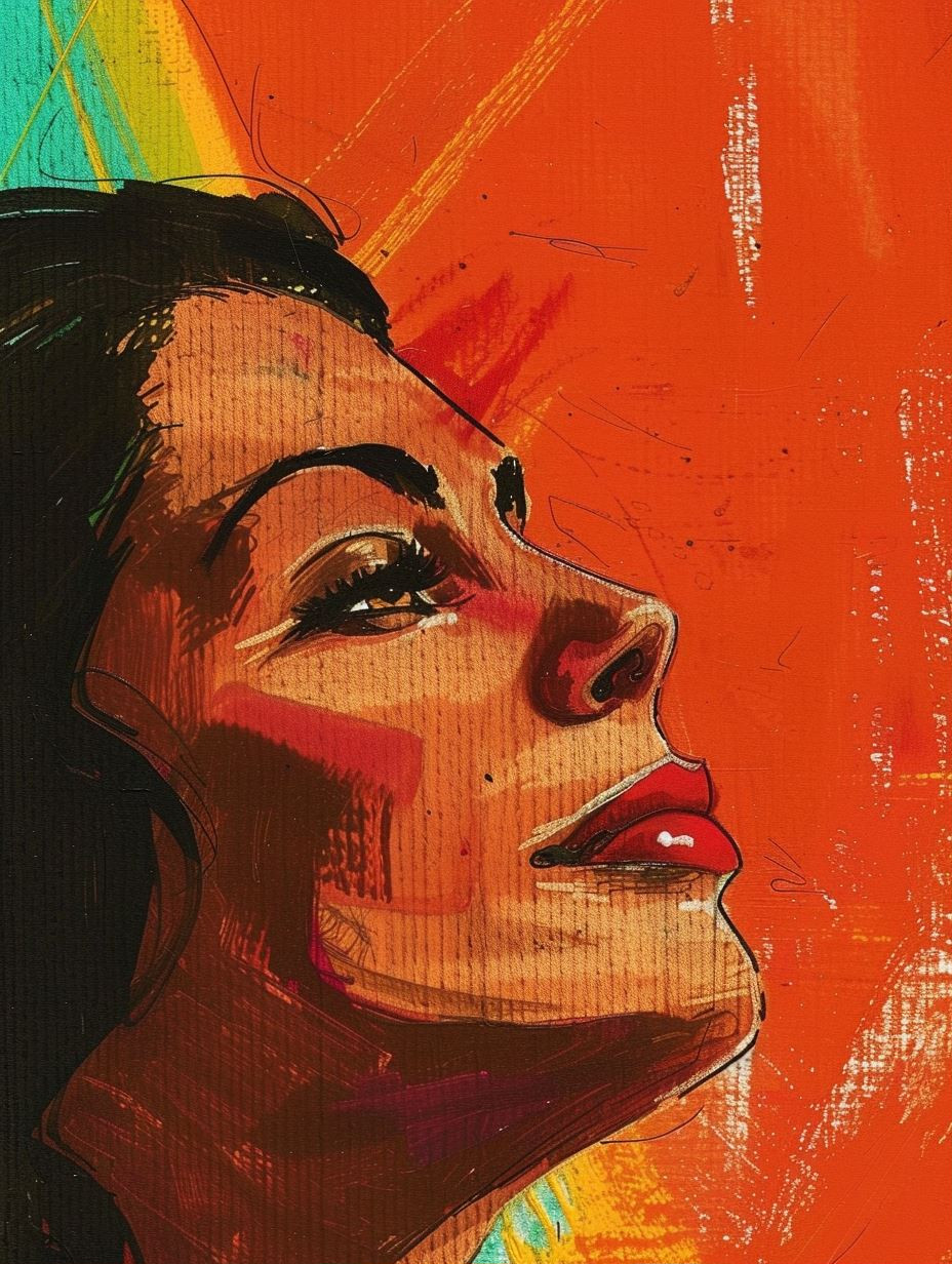 Vibrant Urban Expressionist Portrait