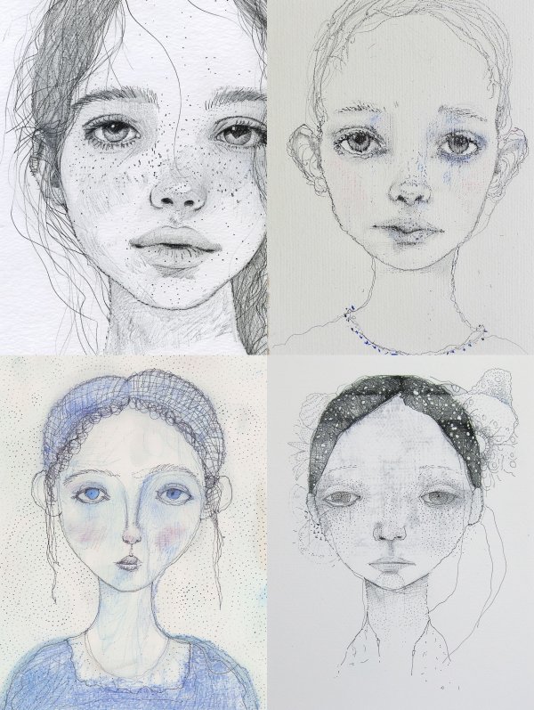 Ethereal Graphite Portrait Study