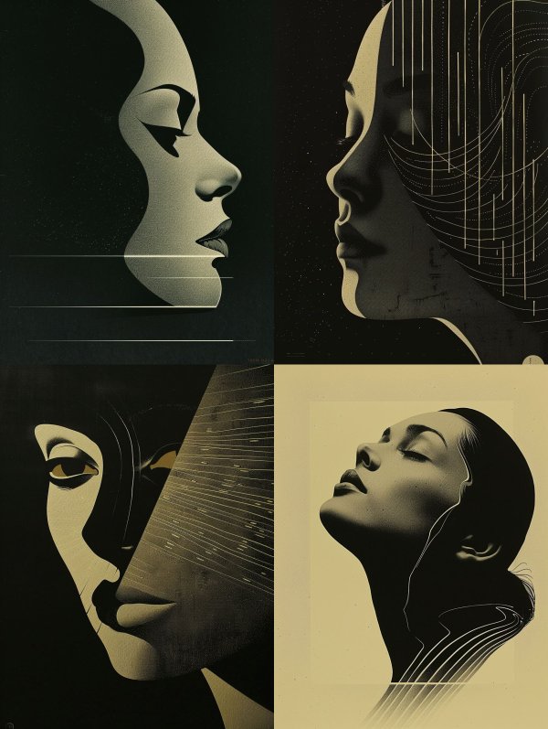 Shadows of Ethereal Feminine Forms