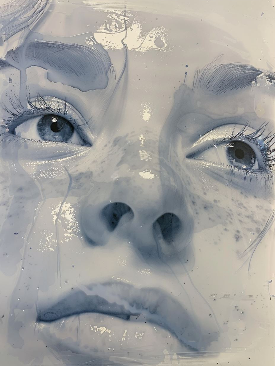 Ethereal Fluidity of Dreaming Faces