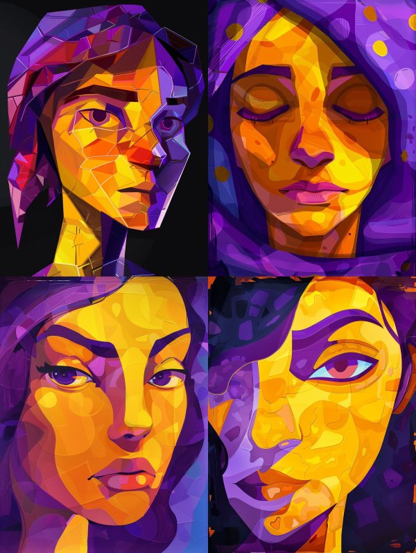 Prismatic Low Poly Portrait