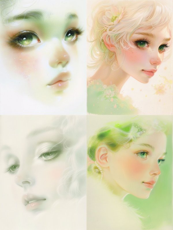 Ethereal Pastel Dream Portrait