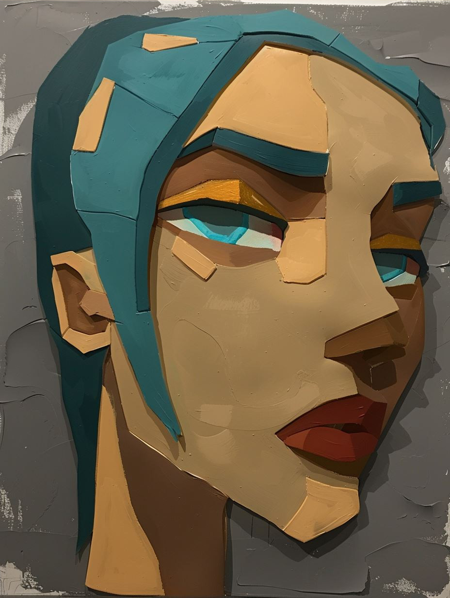 Angular Low Poly Portrait