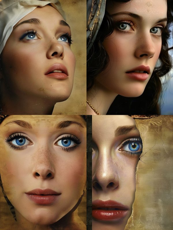 Vintage Ethereal Gaze