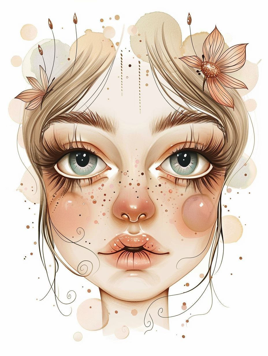 Ethereal Gaze in Earthy Tones