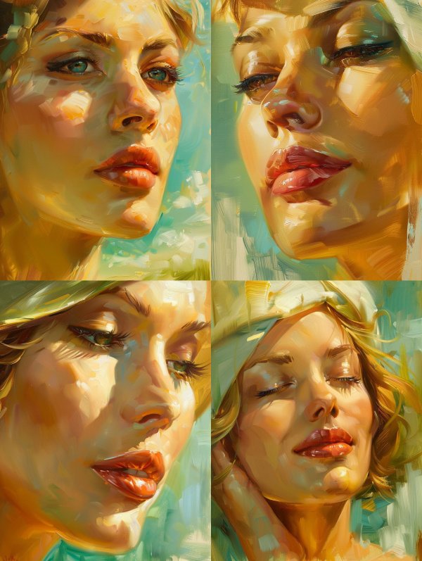 Golden Hour Impressionist Portrait