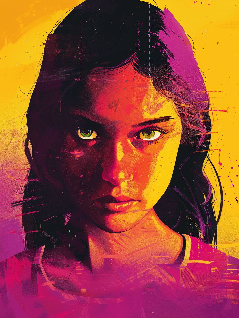 Neon Pop Art Portrait
