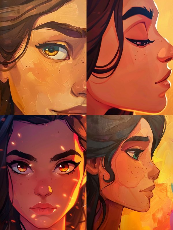 Golden Hour Impasto Portrait