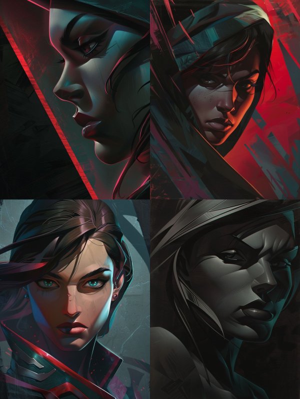 Neon Noir Cybernetic Gaze