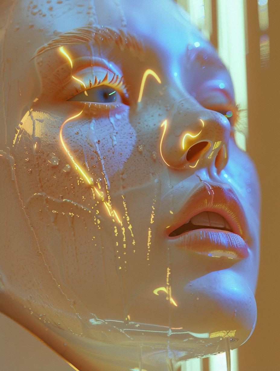 Ethereal Glow Through Plastic