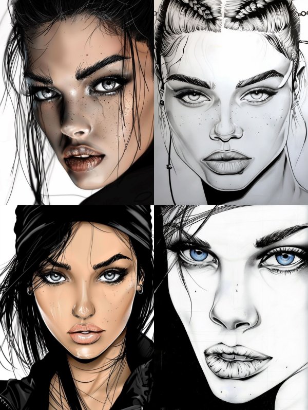 Hyper Realistic Noir Portrait