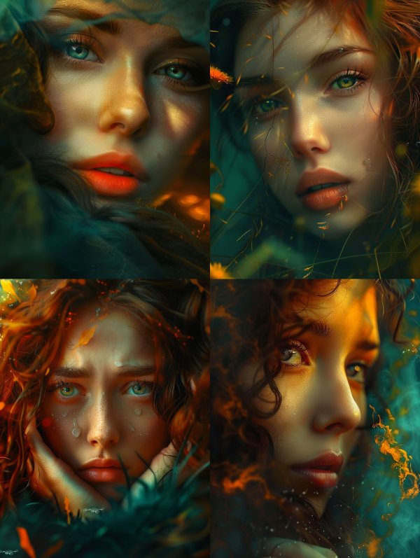 Ethereal Teal Gaze