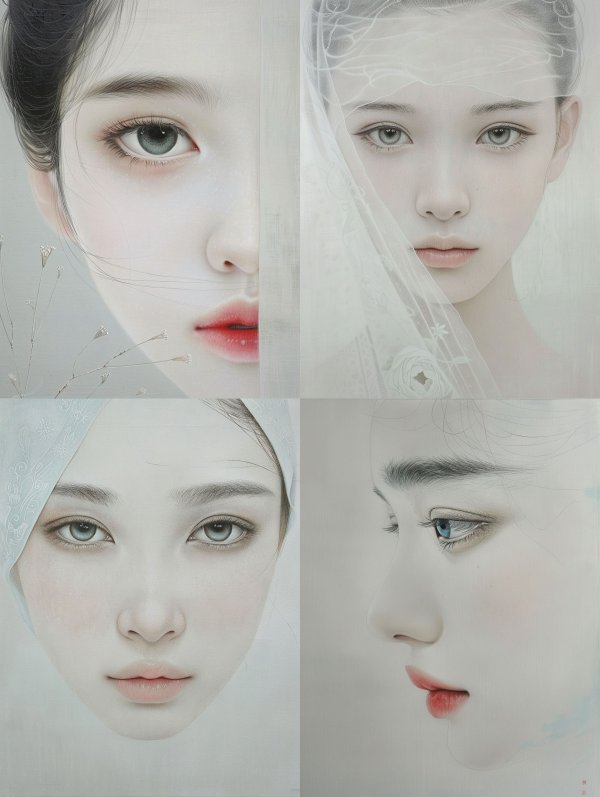 Ethereal Gaze in Soft Light