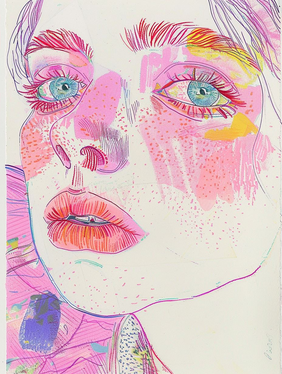 Abstract Violet Gaze