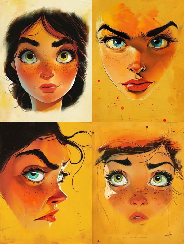 Sun-Kissed Freckled Portrait Art
