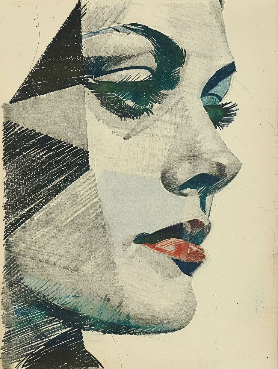 Fragmented Modernist Portrait Study