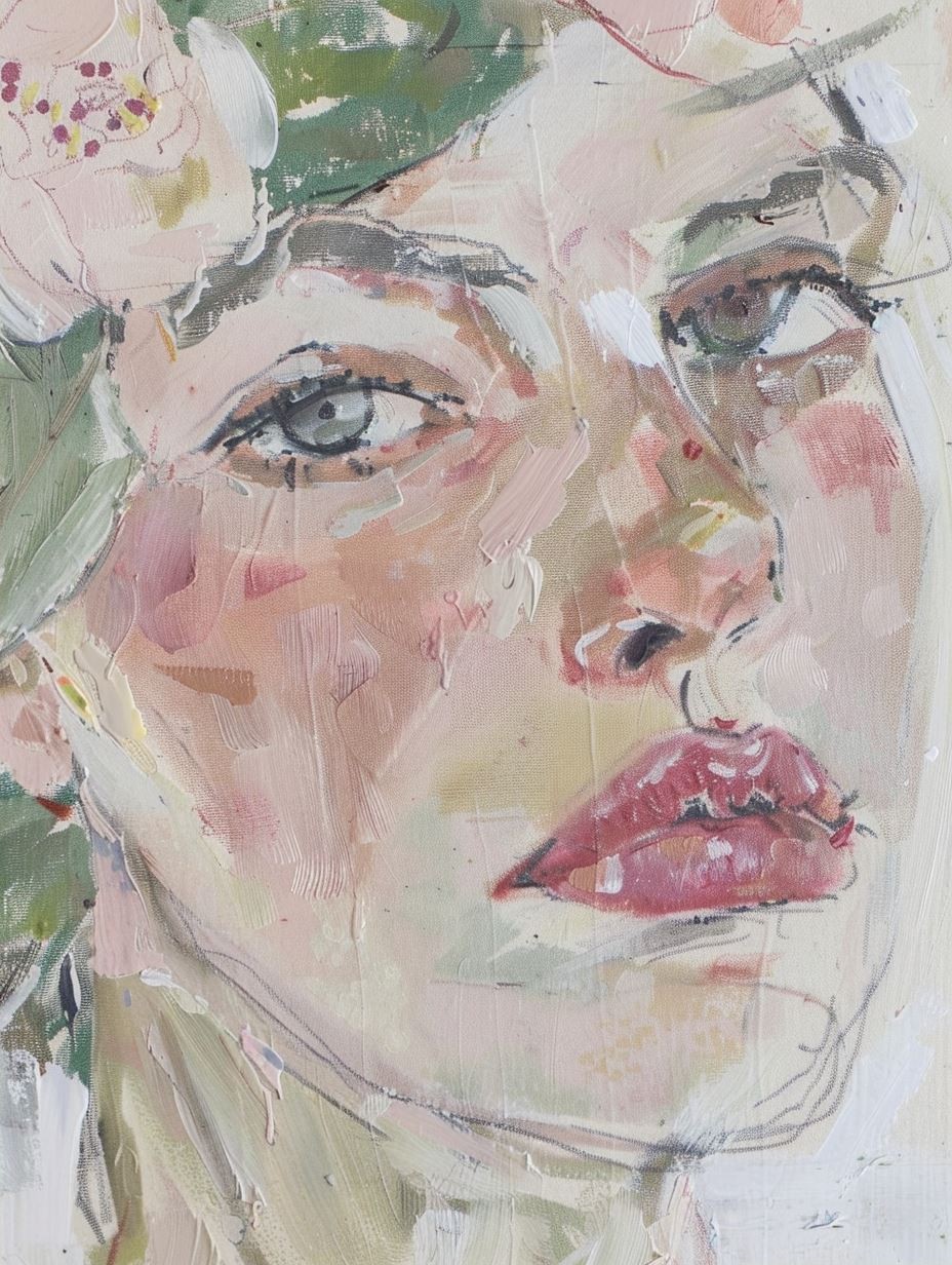 Ethereal Watercolor Gaze