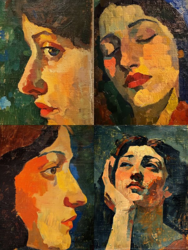 Impressionist Gaze in Golden Light