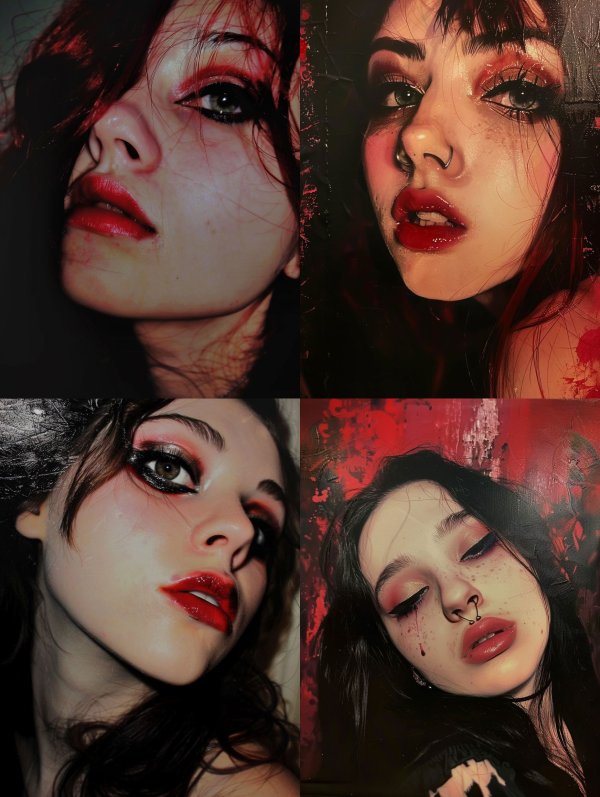 Crimson Gothic Allure