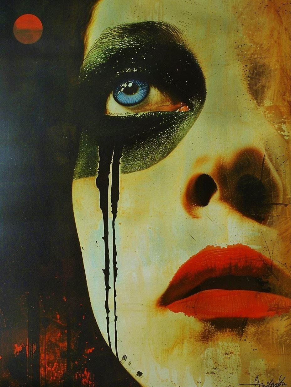 Melancholy Noir Portrait - Image 1