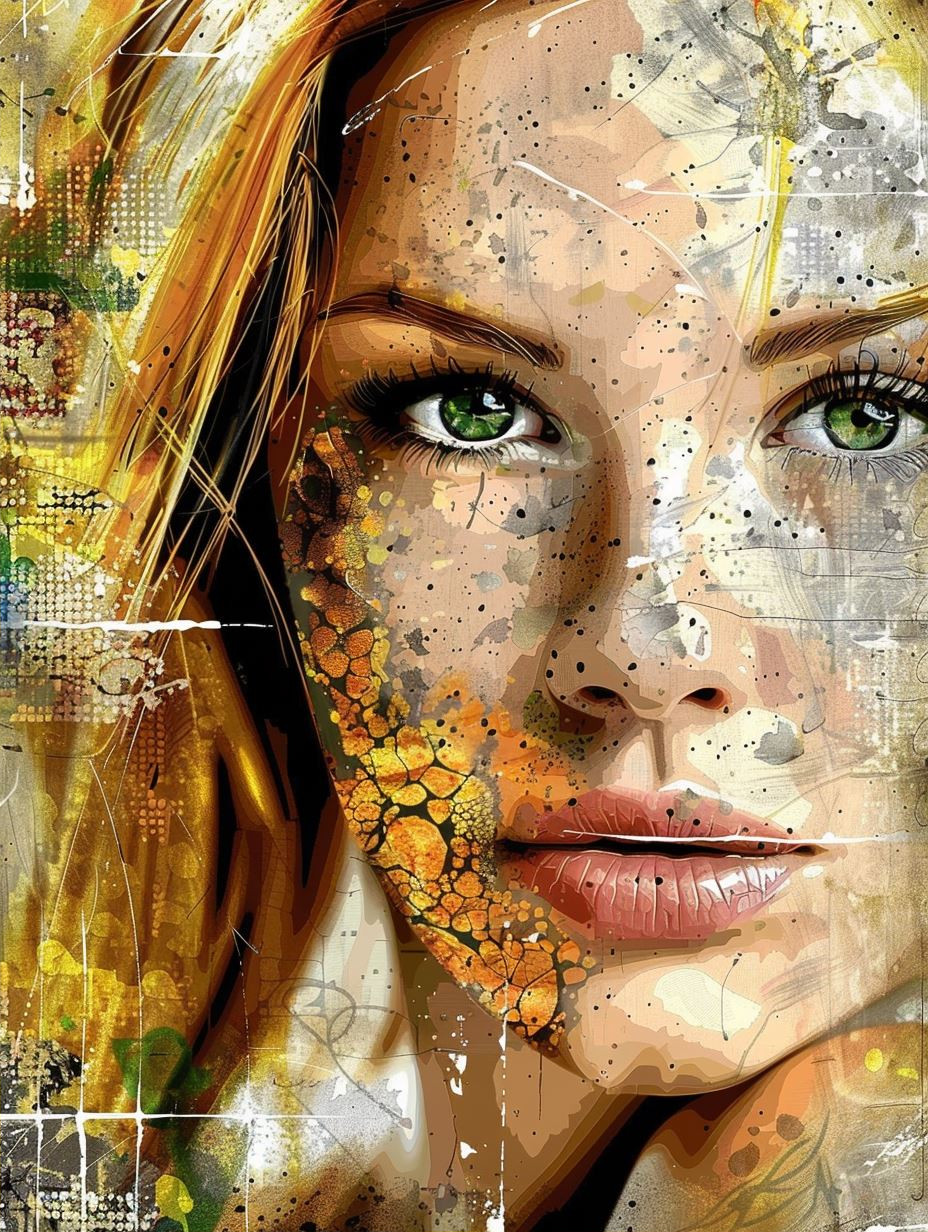 Fragmented Gaze of Golden Light - Image 2