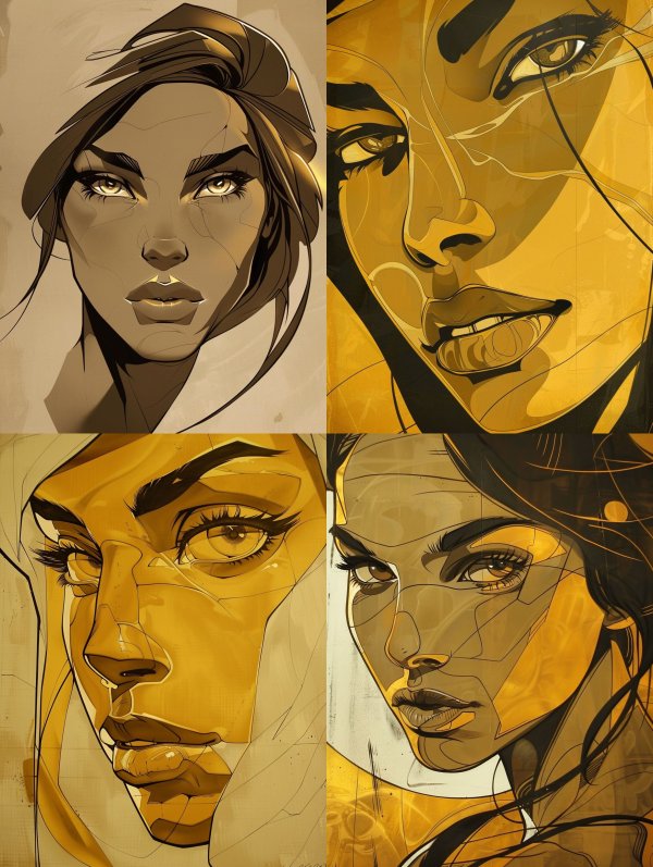 Golden Gilded Visage
