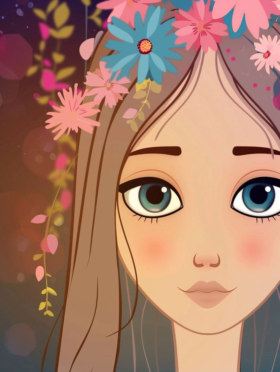 Soft Pastel Stylized Portrait