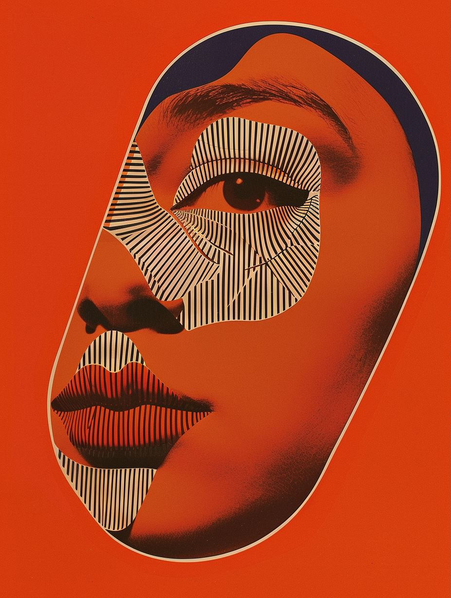 Abstract Linear Portrait Study