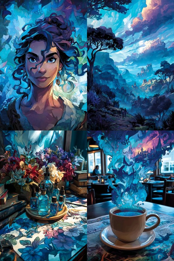 Azure Mystic Portrait