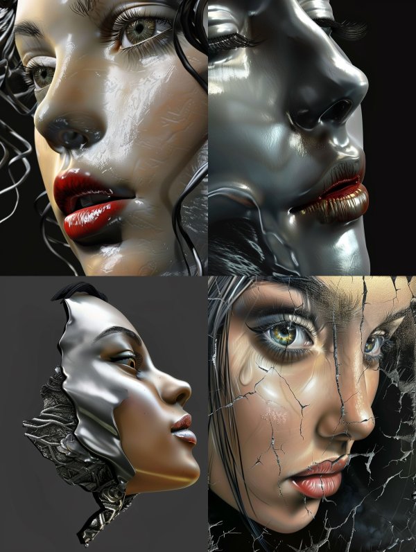 Glossy Porcelain Muse
