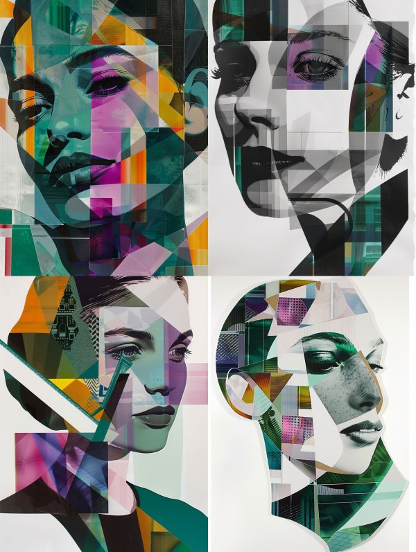 Prismatic Fragments of a Face