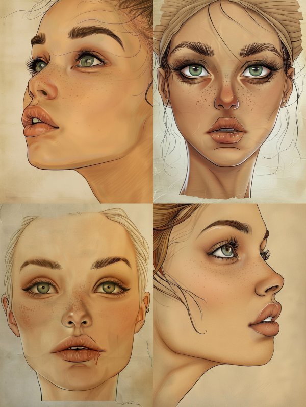 Ethereal Freckled Portrait Study