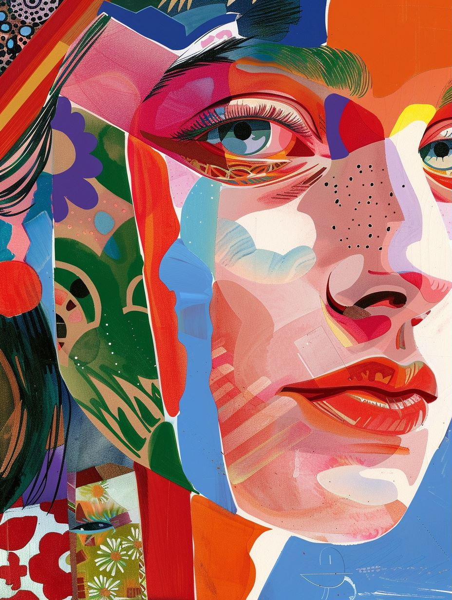 Prismatic Fragmented Portrait Study