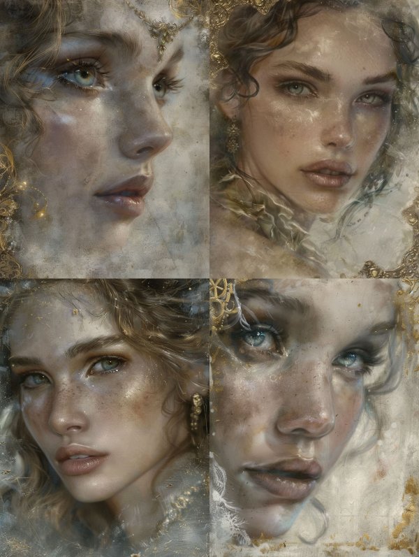 Ethereal Gilded Fantasy Portrait