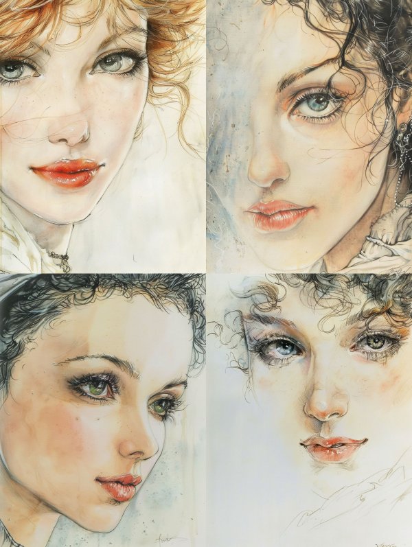 Ethereal Watercolor Muse