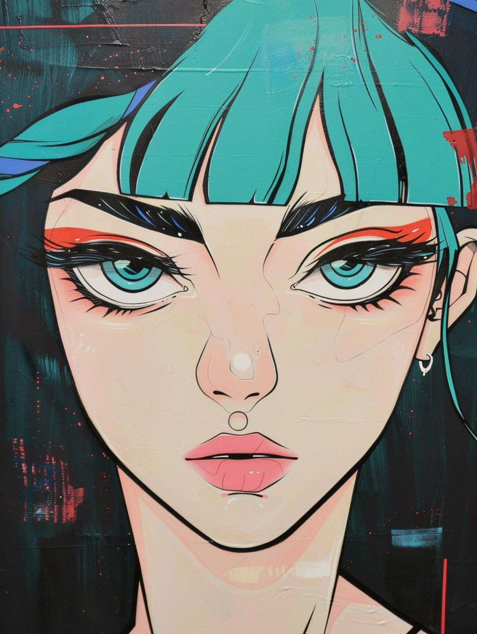 Neon Gaze Comic Art