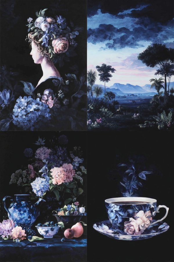 Floral Nocturne Portrait